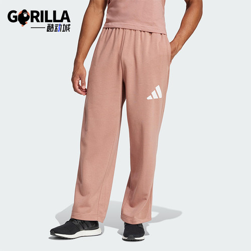 Adidas/阿迪达斯正品新款男士阔腿运动休闲针织长裤JF3608