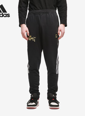 Adidas/阿迪达斯正品男子长裤CNY牛年曼联足球运动裤休闲裤GK9442