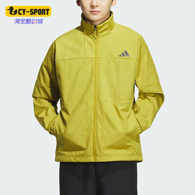 Adidas/阿迪达斯正品2026男士休闲梭织经典加绒夹克外套KR8298
