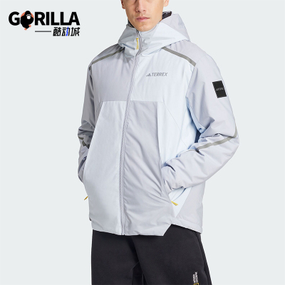 阿迪达斯男士双面穿鹅绒服