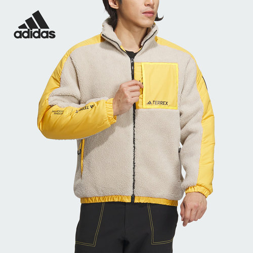 Adidas/阿迪达斯男士羊羔毛外套