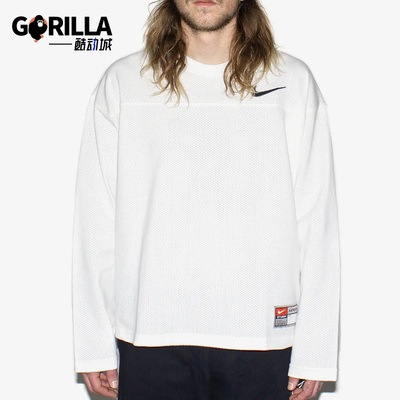 Nike/耐克正品Stussy 男女套头宽松运动圆领长袖上衣FJ9164-133