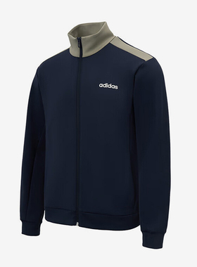 Adidas/阿迪达斯正品2025秋季款男士印花运动休闲拼接外套JX9423