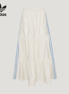 Adidas/阿迪达斯正品三叶草女士褶皱潮流时尚休闲半身裙KY5729