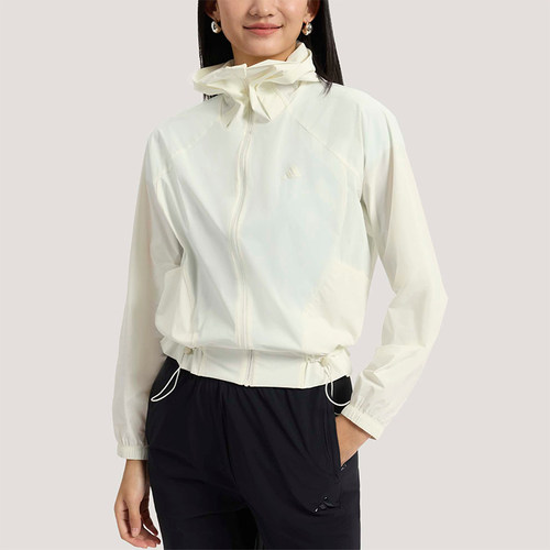 Adidas/阿迪达斯正品2026女士梭织经典连帽夹克早春薄外套KH2713
