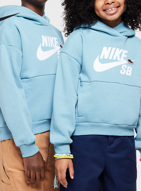 Nike/耐克正品新款大童宽松透气保暖卫衣套头衫FD3154-464