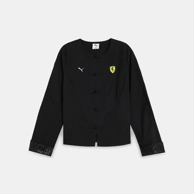 Puma/彪马正品FERRARI女士运动时尚新中式盘扣唐装外套634326-01