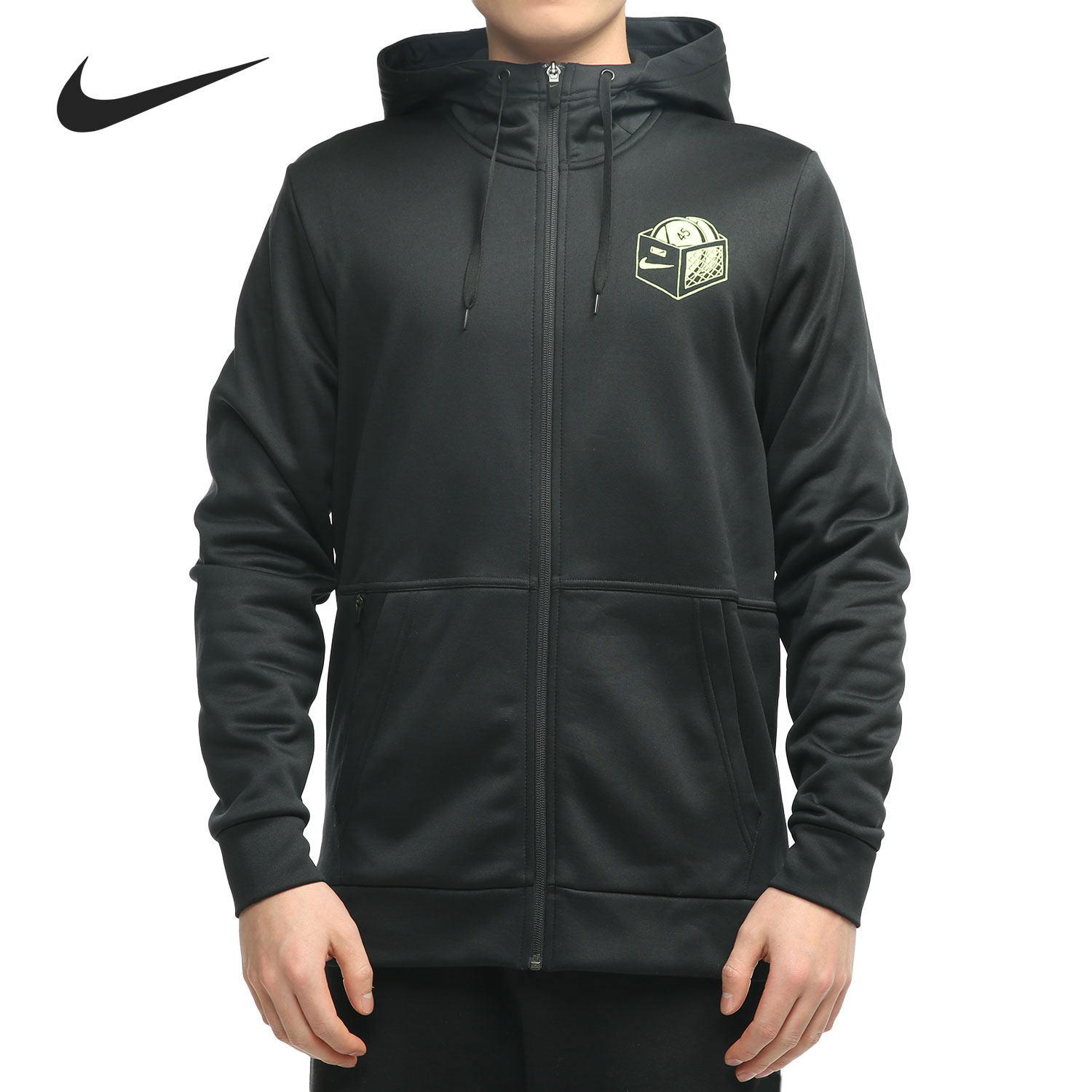 nike/耐克正品2021春季新款男子篮球运动休闲连帽夹克 cz2422-010