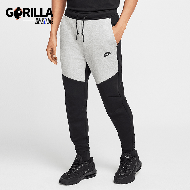 Nike/耐克正品Tech Fleece男士束脚拼接运动休闲长裤HV0959-011