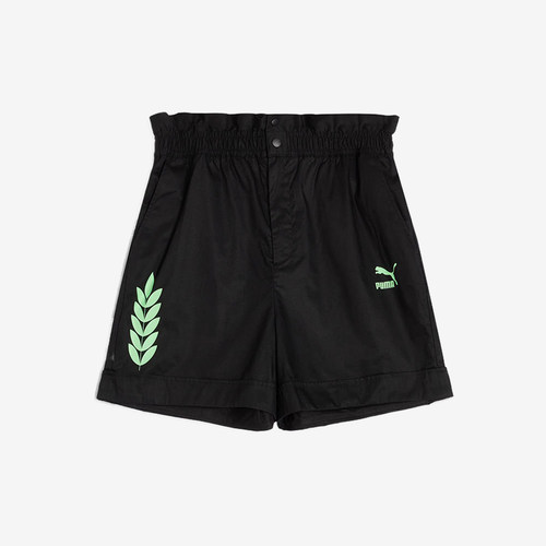 Puma/彪马正品夏季款女士轻盈透气印花运动耐穿短裤626621-01