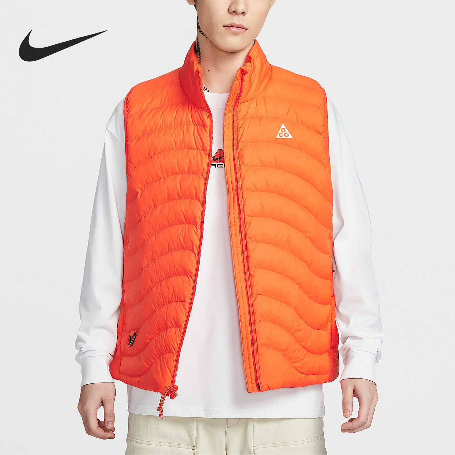 Nike/耐克官方正品2025冬季款男士立领保暖运动棉马甲HV0606-819