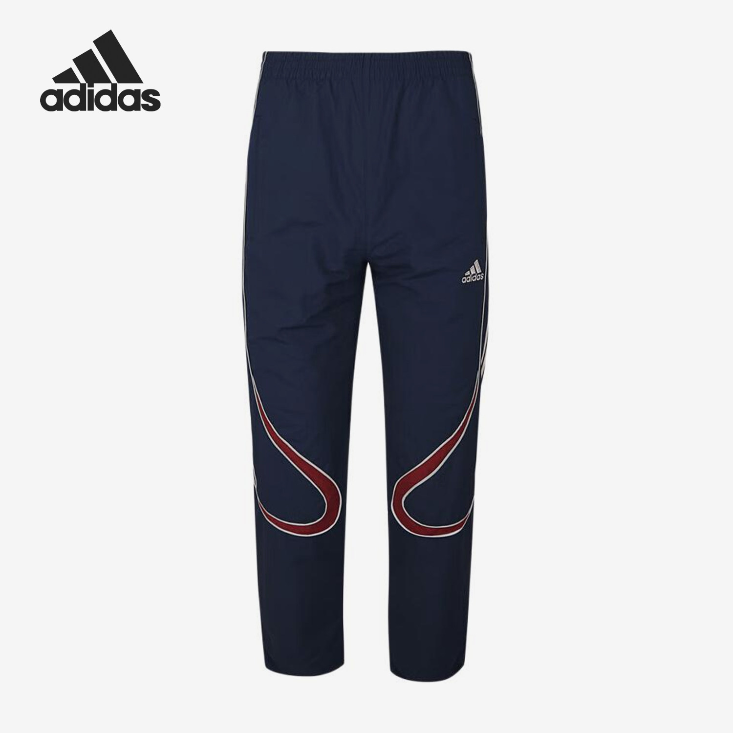 Adidas/阿迪达斯正品儿童运动长裤弹性字母经典条纹长裤KG1891