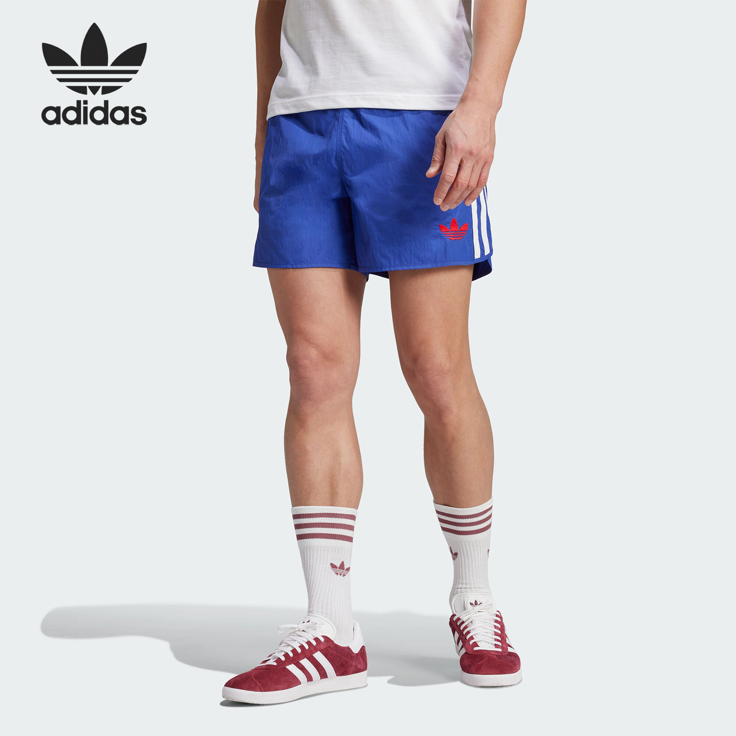 Adidas/阿迪达斯官方正品三叶草男士贝林厄姆足球运动短裤IM7916