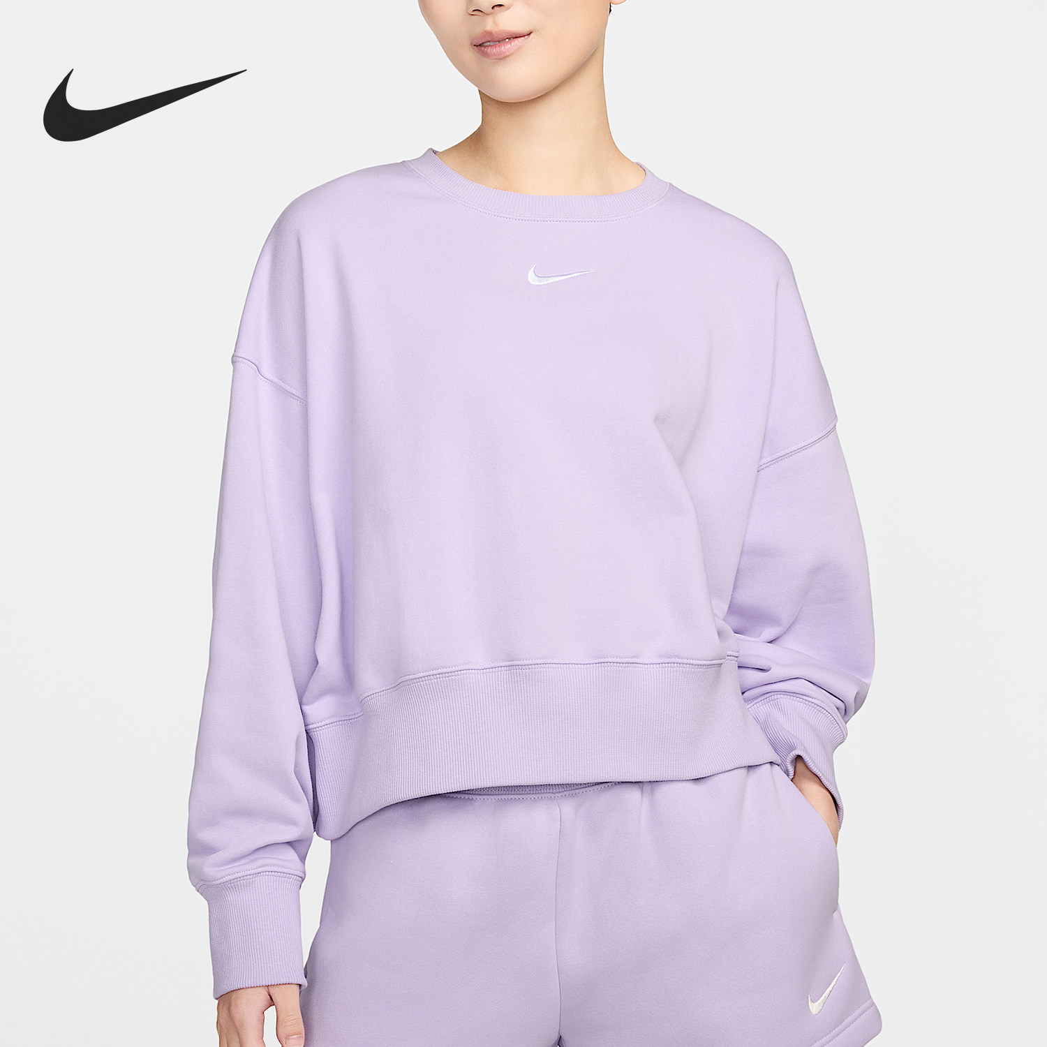 Nike/耐克官方正品Swoosh女士圆领套头日常休闲卫衣FZ6810-511,运动服/休闲服装,运动卫衣/套头衫,淘宝优惠券,粉丝福利购,淘宝优惠卷