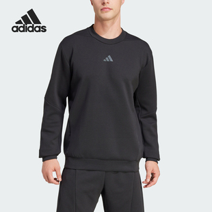 Adidas/阿迪达斯正品D4T CREW SWEATS男士圆领宽松卫衣JJ4642
