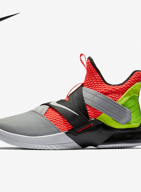 Nike/耐克正品男士圆头魔术贴减震防滑中帮篮球鞋AO4054-800