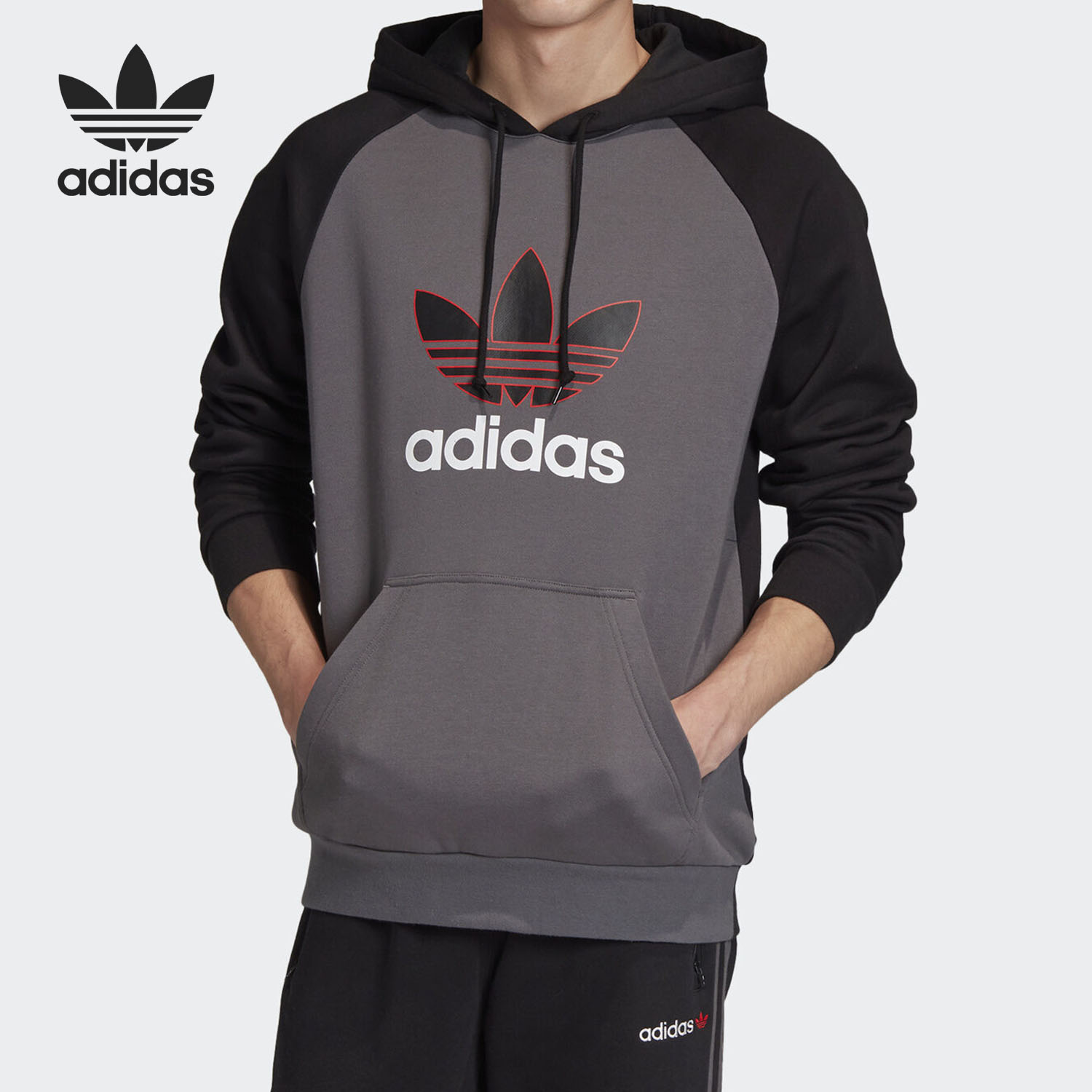 【S-国际码】阿迪达斯男卫衣套头衫 断码清仓