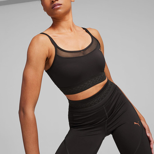 Puma 彪马官方正品 新款 女士休闲固定肩带运动简约内衣525141