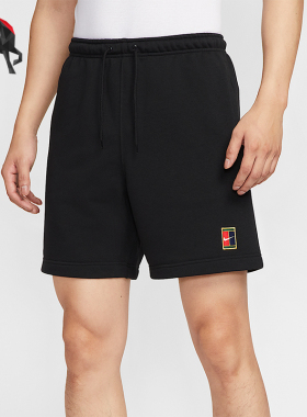 Nike/耐克正品夏季男士透气针织网球经典训练运动短裤HM6769-010