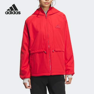 Adidas/阿迪达斯正品CW WV JKT女士连帽时尚拒水外套JZ1588
