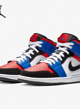 Nike/耐克正品Air Jordan 1 Mid AJ1男女高帮板鞋554724-124