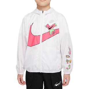 Nike/耐克官方正品当季新款小童运动连帽防晒薄款外套DX7482-617