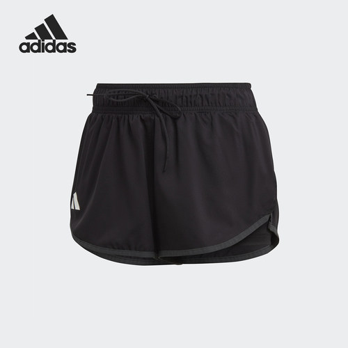 Adidas/阿迪达斯正品春季女士健身运动经典系带透气短裤HT7194