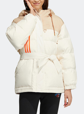 Adidas/阿迪达斯正品Neo可调节腰带运动休闲女子保暖羽绒服HN2447