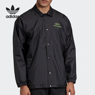 阿迪达斯正品三叶草TORSION COACHJK 男子复古夹克外套 GD6012