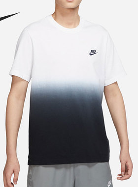 Nike/耐克官方正品夏季男子运动休闲渐变圆领短袖T恤DR7824-100