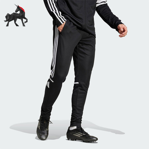 Adidas/阿迪达斯正品SQ25 TR PNT男士经典针织足球运动裤JE2782
