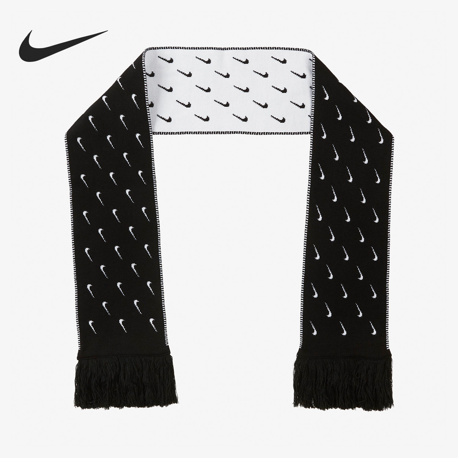 nike/耐克官方正品2022冬季男女运动休闲双面戴围巾dx7879-010