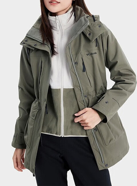 Columbia/哥伦比亚正品秋冬款女士户外三合一冲锋衣WR5790397