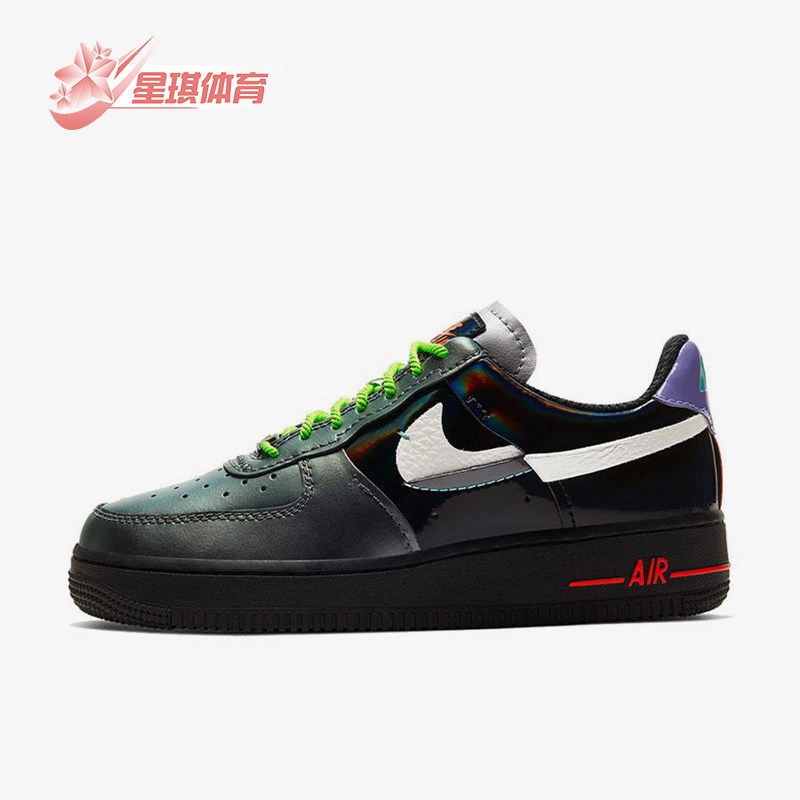 Nike/耐克正品AirForce107LX新款男黑绿色经典休闲板鞋CT7359-001