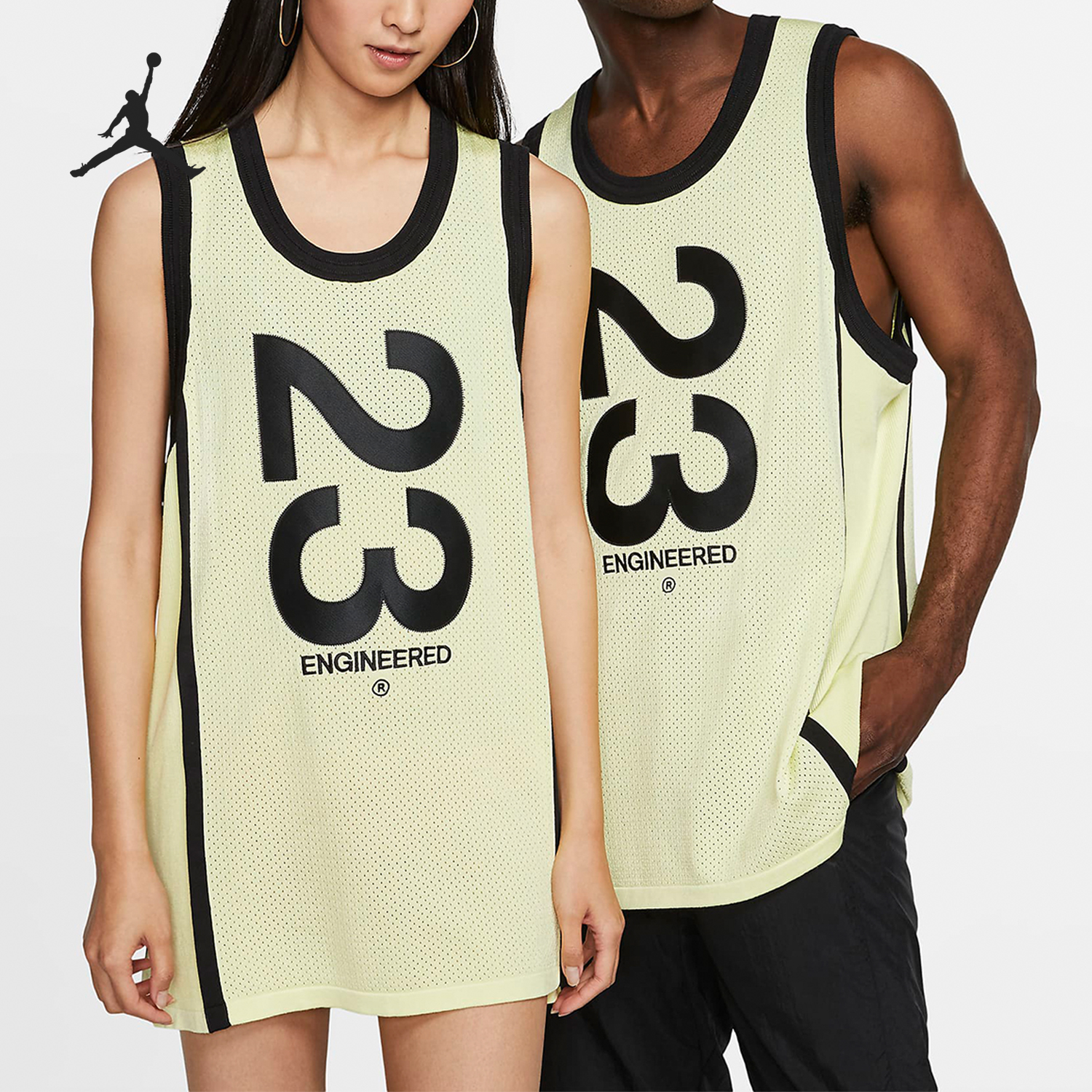 Nike/耐克官方正品Jordan男子网眼透气篮球训练运动无袖T恤AT9782