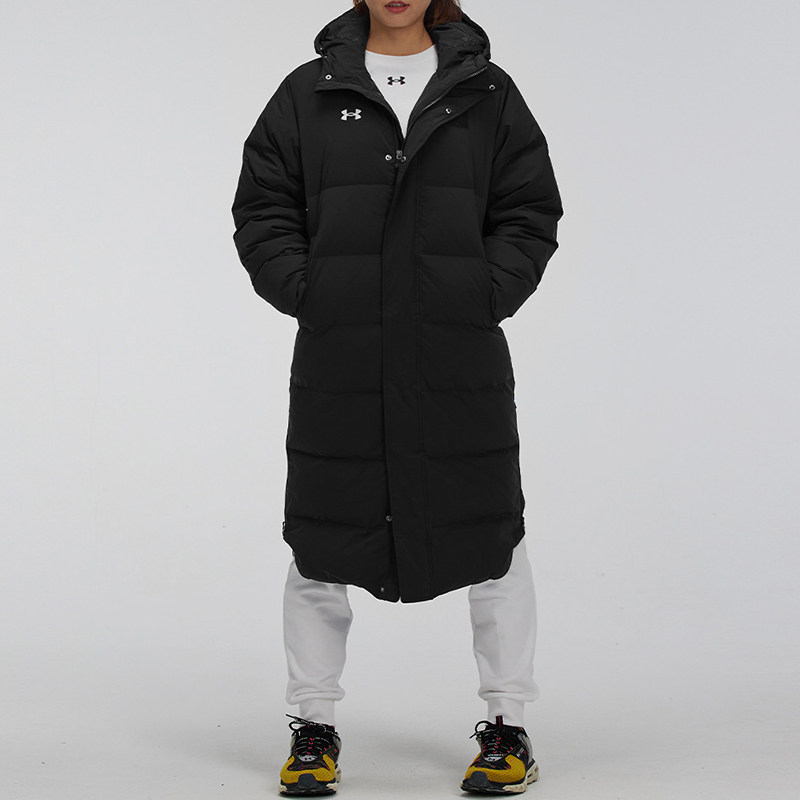 UA/安德玛正品运动男女同款连帽宽松拉链保暖羽绒服21600802-001