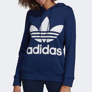 Adidas 三叶草女士连帽logo印花套头运动卫衣DV2568 阿迪达斯正品