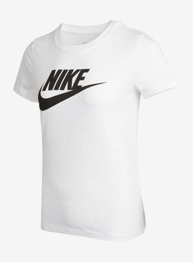 Nike耐克女圆领字母印花休闲运动短袖T恤AT2784-100