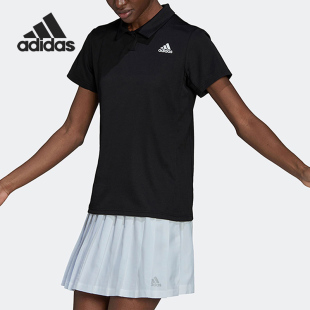 polo衫 Adidas 跑步健身训练女子运动短袖 新款 HI5687 阿迪达斯正品