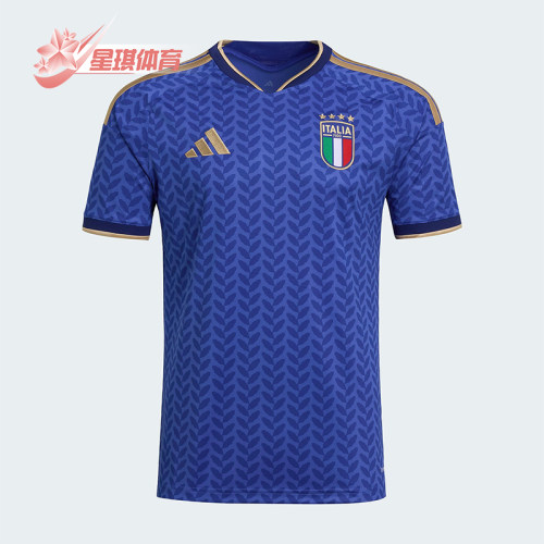 Adidas/阿迪达斯正品意大利队男士训练修身运动透气足球T恤JL6937
