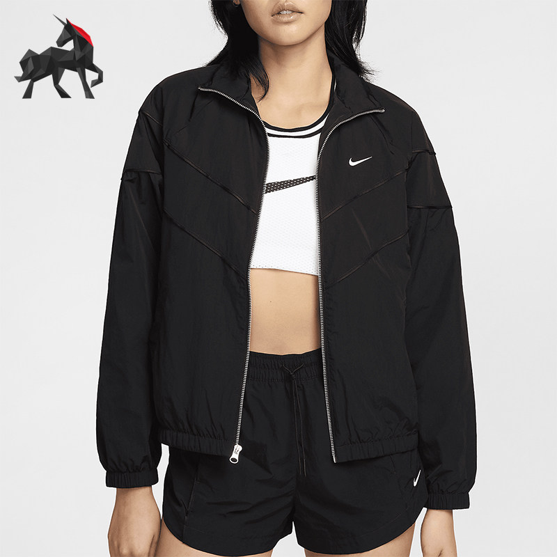 Nike/耐克正品Windrunner女士翻领梭织宽松外套FV6305-010