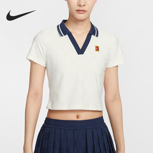 Nike/耐克正品夏季款女士修身短款透气经典短袖POLO衫IB0773-133