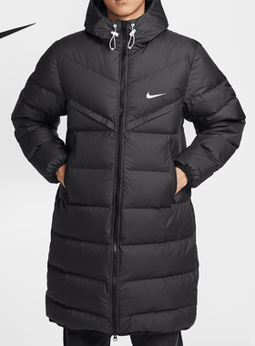 Nike/耐克官方正品24冬季新款男士保暖中长款羽绒服HQ4185-010