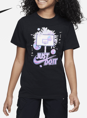 Nike/耐克正品夏季新款大童轻盈柔软休闲短袖T恤FV5348-010