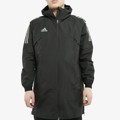 男子足球高领长款运动外套