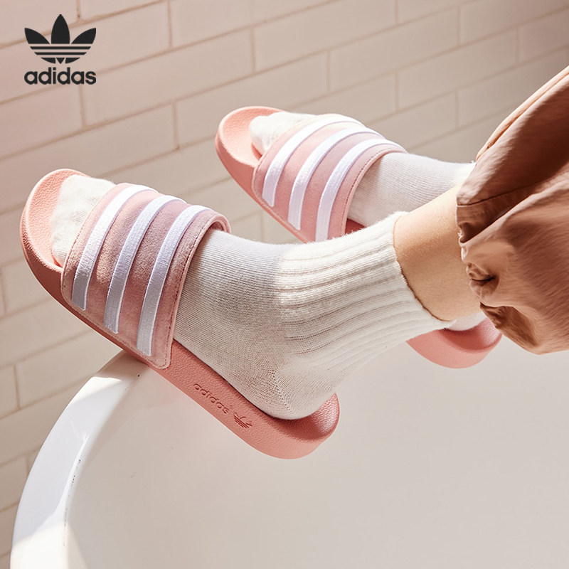 Adidas/阿迪达斯官方正品三叶草ADILETTE W男女运动拖鞋GX3372,运动鞋new,运动拖鞋,淘宝优惠券,粉丝福利购,淘宝优惠卷