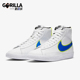 耐克正品 板鞋 Blazer Nike GS女子大童运动高帮经典 时尚 DB4677 100