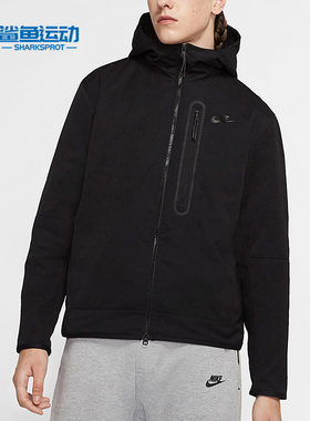 Nike/耐克正品春秋男子拒水连帽针织保暖休闲运动棉服 CU4486