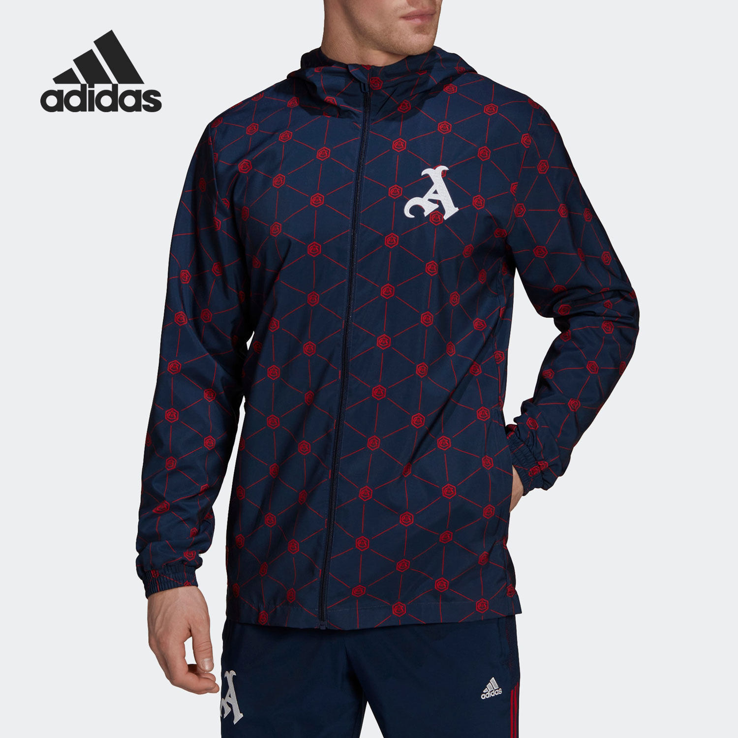 Adidas/阿迪达斯男子足球夹克图片