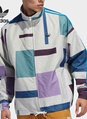 Adidas/阿迪达斯正品三叶草 Grid Block Jacket 男子外套ED5511